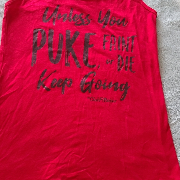 2 Tank Top Bundle Club Fittness womens Size Medium Gently used in like new cond - Picture 5 of 8